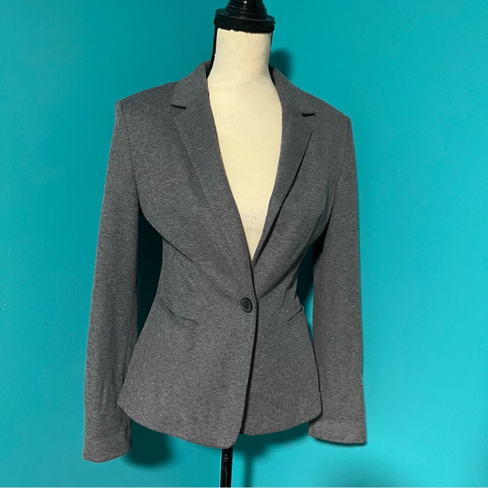 NWT Express S Gray Single Button Blazer Jacket - Picture 3 of 6